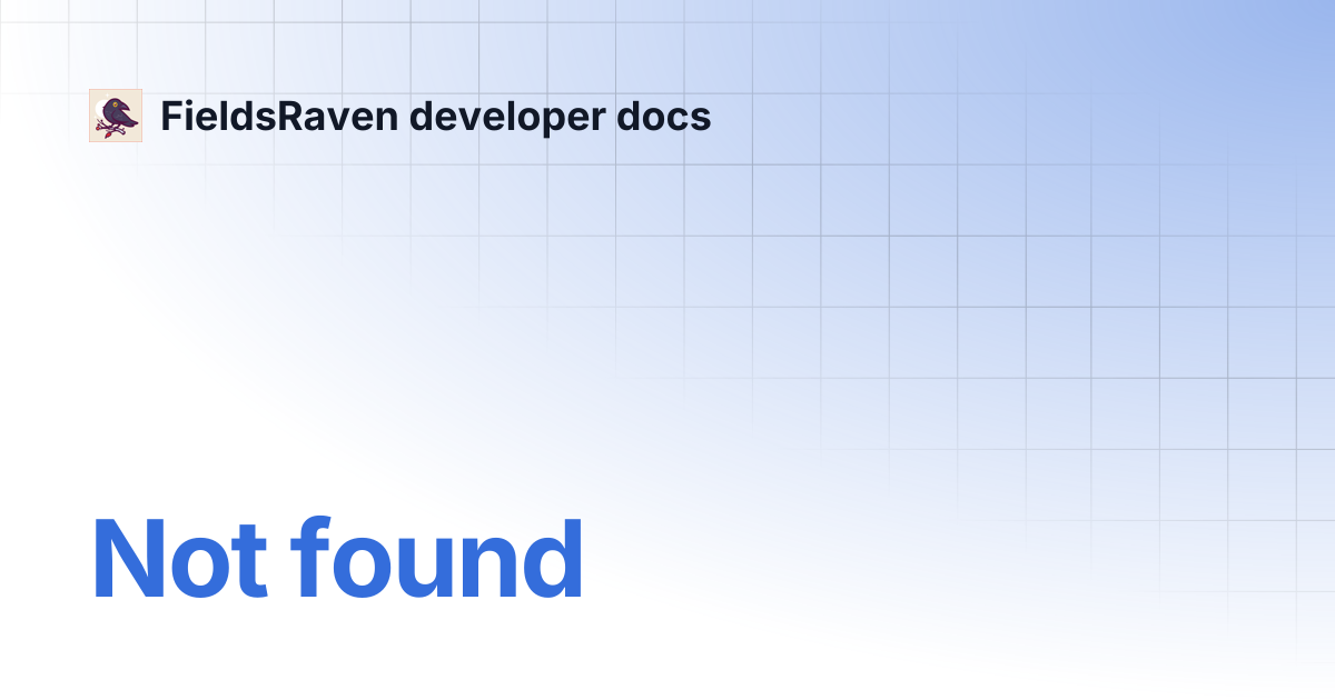 Sitemap Manager (WIP) | FieldsRaven developer docs